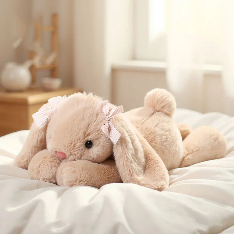 35CM 귀여운 Loppy 귀가 토끼 봉제 인형 Kawaii 부드러운 봉제 토끼 토끼 플러시 장난감 박제 동물 베개 Appease 장난감 키즈 선물