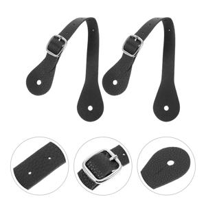 2pcs Pu Spur 조정 가능한 부팅 스트랩 남성 여성을위한 서양식 승마 액세서리 승마 장비 빈티지 편안한