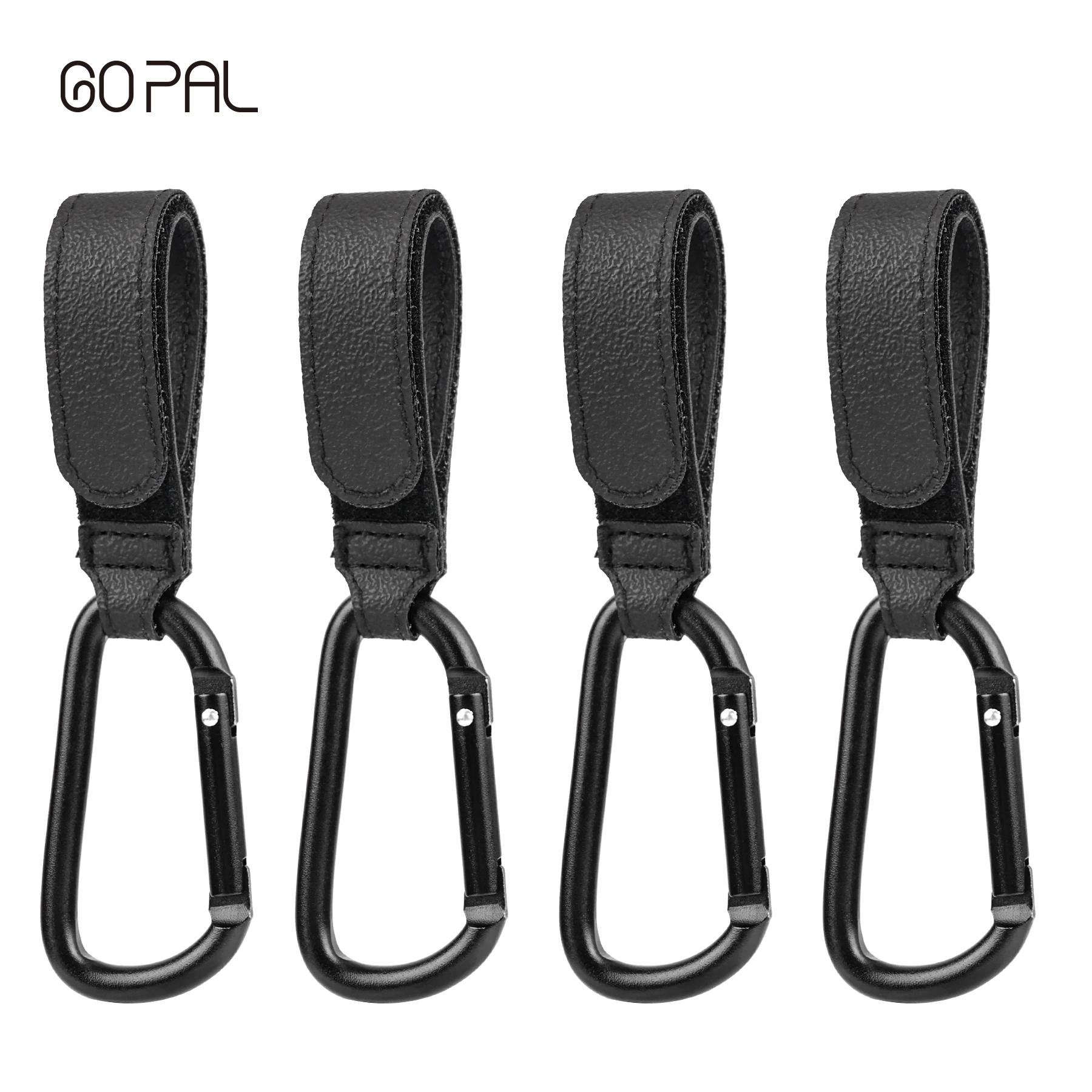 2/4/6PCS 유모차 가방용 후크 유모차 클립은 유모차 후크당 15kg을 흡수합니다. UPPAbaby용 조절 가능한 유모차 카라비너 클립