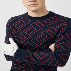 고품질 남성 스포츠 니트웨어 패셔너블 골프 스타일 긴팔 라운드넥 클래식 가을 신상 한국 버전 트렌디 탑