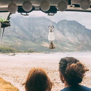 네이처 차임 행거 캠핑 벨 참 수제 나무 조각 동물 차 참 러스틱 벨 아웃도어 네이처 차임 행거