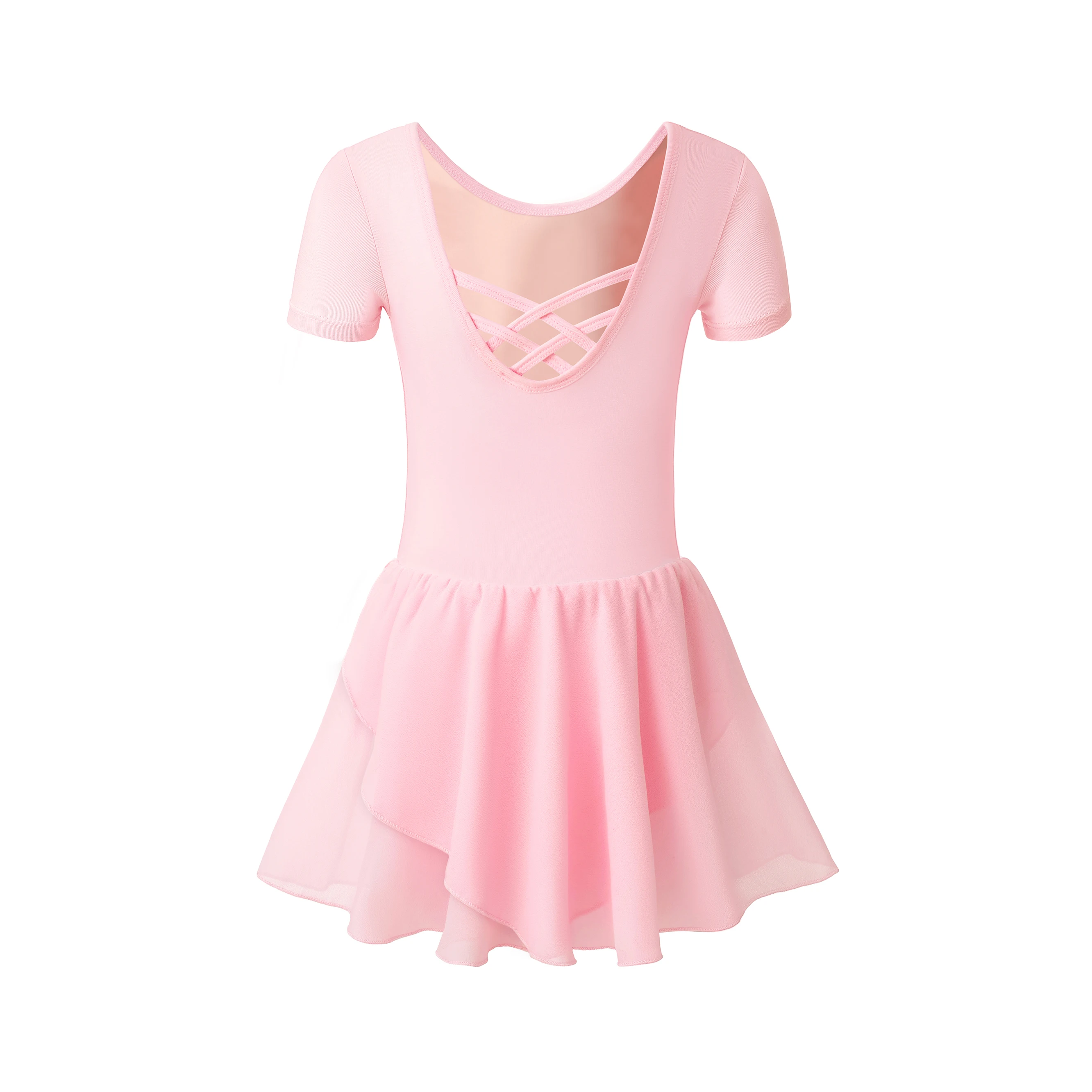여자 짧은 소매 레오타드 스커트 댄스 드레스 아이 유아 발레 복장 옷