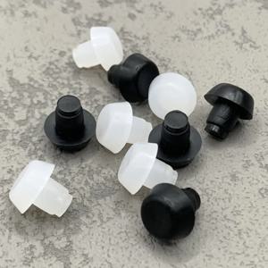 50Pcs 6mm 유리 상단 테이블 가구 임베디드 범퍼/줄기 고무 나사 구멍 플러그 캐비닛 도어에 대 한 안티 슬립 발 패드 그리퍼
