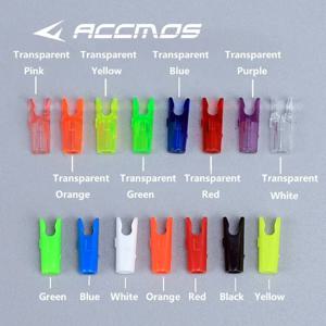 50개 양궁 화살 노크 S/L은 다양한 화살 샤프트 핀 테일 액세서리에 사용됩니다.