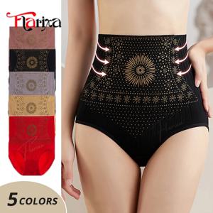 Flarixa 원활한 배꼽 쉐이핑 팬티 높은 허리 복부 리프팅 엉덩이 바지 슬리밍 팬티 여성 산후 속옷 셰이퍼