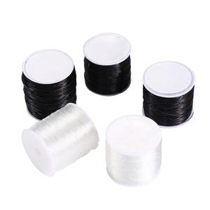 0.5-1.0mm 탄성 코드 구슬 스레드 스트레치 문자열 섬유 공예 라인 쥬얼리 만들기 DIY 씨앗 비즈 조랑말 비즈 팔찌