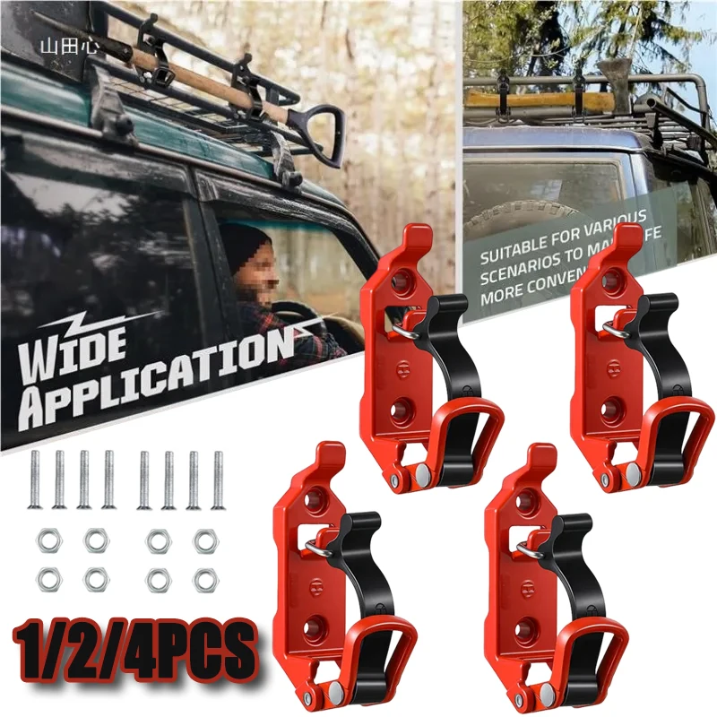 2 4PCS 벽 장착 도구 브래킷 삽 도끼 자동차 RV 보트 홈 액세서리용 퀵 릴리스 클램프