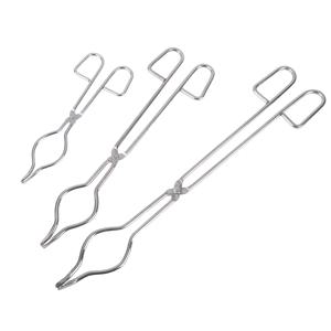 전문 등급 스테인레스 스틸 도가니 집게 흑연 녹는 플라이어 홀더 크롬 도금 비커 클램프