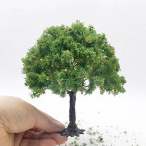 10-23cmcm 시뮬레이션 과일 나무 모델 와이어 트리 미니어처 풍경 모델 인형 집 규모 기차 철도 레이아웃