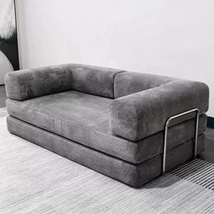 150cm 현대 스타일 공기 압축 패브릭 플란넬 거실 용 변형 가능한 모듈 형 소파 단면 구성 가능한 테디 소파 침대