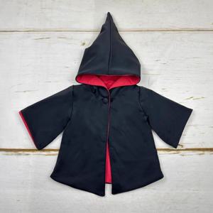 보름달 아기 Photoshoot 복장 마법사 망토 신생아를위한 귀여운 마술사 가운 사진 소품 후드 케이프 의류 액세서리