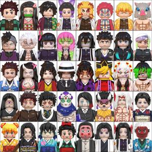 2025 핫 토이 WM6116 WM6138 악마 슬레이어 블레이드 빌딩 블록 미니 액션 피규어 액세서리 어린이를위한 할로윈 크리스마스 선물