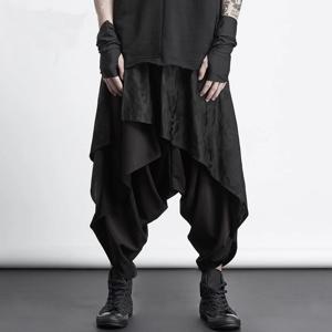 ARENS 빈티지 바지 남성 중립 루즈 퀼로트 y2k 고딕 와이드 레그 팬츠 스커트 New Oversize 하라주쿠 일본 크리에이티브 바지