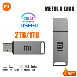 샤오미 정품 2TB USB 3.1 플래시 드라이브 고속 펜 드라이브 1TB 메탈 방수 타입C USB 메모리 컴퓨터 저장 장치용