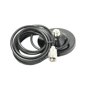 3M 5M 피더가있는 9CM 자석베이스 Coxial 케이블 안테나 빨판 PL259 Kenwood ICOM YAESU QYT TYT 라디오 용 UHF-남성 커넥터