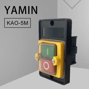 KAO-5M 내구성 기계 드릴 모터 방수 액세서리 스위치 산업용 푸시 버튼 절단 온/오프 전기 홈