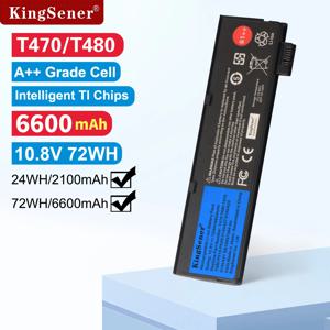KingSener 10.8V 6600mAh 노트북 배터리 레노버 ThinkPad T470 T480 T570 T580 P51S P52S 01AV427 01AV428 01AV423 SB10K97580 61++