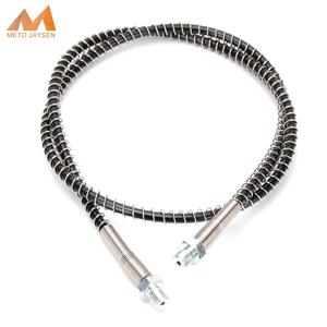 100cm 길이 공압 펌프 공기 리필 고압 나일론 호스, 스프링 포장 M10x1 스레드 40Mpa 400Bar 6000psi