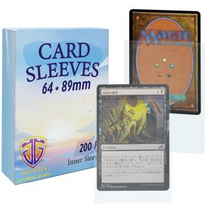 200PCS 투명 표준 크기 내부 카드 슬리브 더블 슬리브에 적합, MTG 용 64X89MM TCG 카드 슬리브 카드 보호기