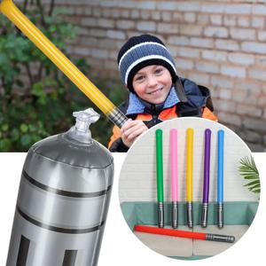 소년용 팽창식 코스프레 라이트 세이버, 스타 팬용 팽창식 검 장난감, 어린이 전쟁 게임, 생일 파티 소품 선물, 6 개