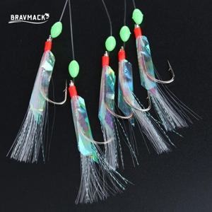 5 개/대 멀티 컬러 소프트 실버 스킨 낚시 미끼 세트 다양한 물고기를위한 크리스탈 가시 후크가있는 모조 물고기 새우 미끼