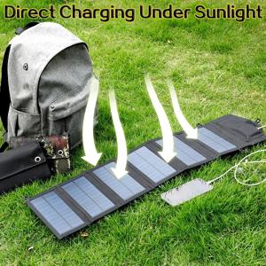 6단 접이식 800W 태양광 패널 20w/h 휴대용 태양광 충전기 USB 5V DC 전용 태양광 패널 모바일 전원 공급 장치
