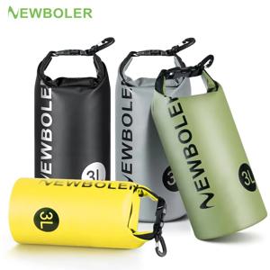 NEWBOLER 3L 방수 드라이 백 자루 캠핑 드리프트 트레킹 수영 가방 래프팅 카약 트레킹 낚시 야외 워터백