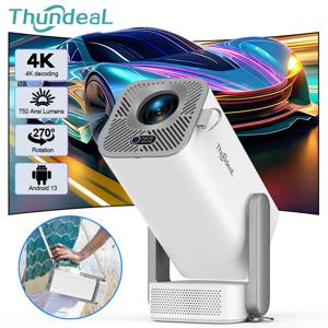 ThundeaL 풀 HD 프로젝터 TD80 Pro 1080P 2K 4K TD80Pro TD80W 업그레이드 WIFI 안드로이드 미니 빔 프로젝터 3D LED 비디오 홈 시어터