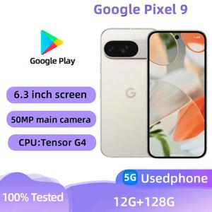 구글 픽셀 9 휴대폰 5G 단일 나노 SIM 및 eSIM 6.3 인치 120Hz 화면, 12GB + 256GB 저장 4700 mAh 배터리, 50MP 카메라, 안드로이드 13