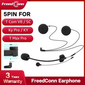 FreedConn 5Pin 헤드셋 이어폰 T Com VB T Com SC T Max Pro FX KY Pro R1 Plus R1 Pro R3 용 핸즈프리 심판 오디오