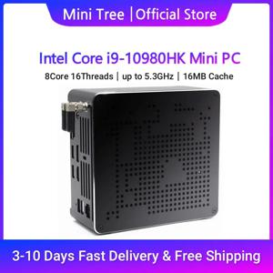 Windows11 미니 PC 큐브 코어 i9 10980HK 10885H 32GB DDR4 1TB SSD 데스크탑 미니 컴퓨터 홈 오피스 게이머 듀얼 Lan Wifi6