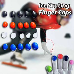 아이스 스케이트 손가락 모자 짧은 트랙 스피드 스케이트 클립 장식 초보자를위한 반 손가락 장갑 커버 하키 아이스 스케이트