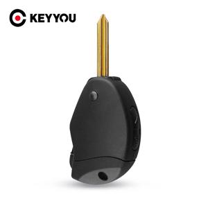 KEYYOU 1PCS 2 버튼 키 케이스 쉘 Citroen Evasion Synergie Xsara Xantia 원격 키 커버 Fob 측면 교체