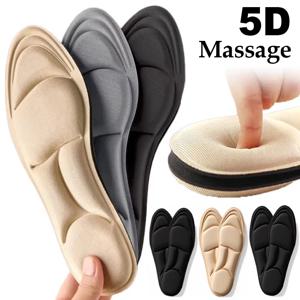 5D 마사지 메모리 폼 안창 두꺼운 통기성 쿠션 하이힐 신발을위한 컴포트 지원 안창 발 통증 완화