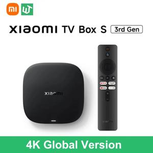 글로벌 버전 Xiaomi TV Box S 3세대 4K Ultra HD Wifi 6 Bluetooth 5.2 32GB ROM Google TV Google Assistant 스마트 미디어 플레이어