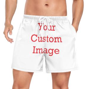 새로운 러닝 수영 반바지 여름 남성 패션 비치 반바지 폴리 에스터 빠른 건조 스포츠 반바지 남성 맞춤형