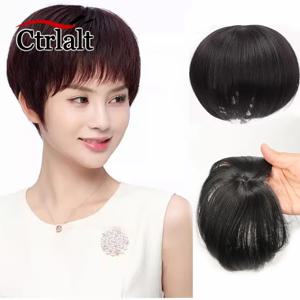 스트레이트 헤어 토퍼 합성 헤어 클립 헤어 익스텐션 여성용 가짜 헤어 피스 헤어 볼륨 증가 커버 헤어 피스 헤어