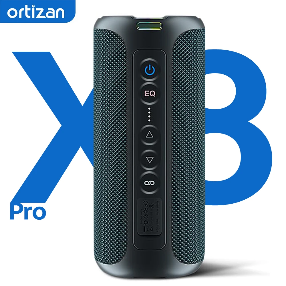 Ortizan X8 Pro 휴대용 파티 스피커 Bluetooth 5.3 무선, 40W 강력한 시끄러운 사운드 깊은 저음, RGB 조명 쇼, TWS 페어링, IP7