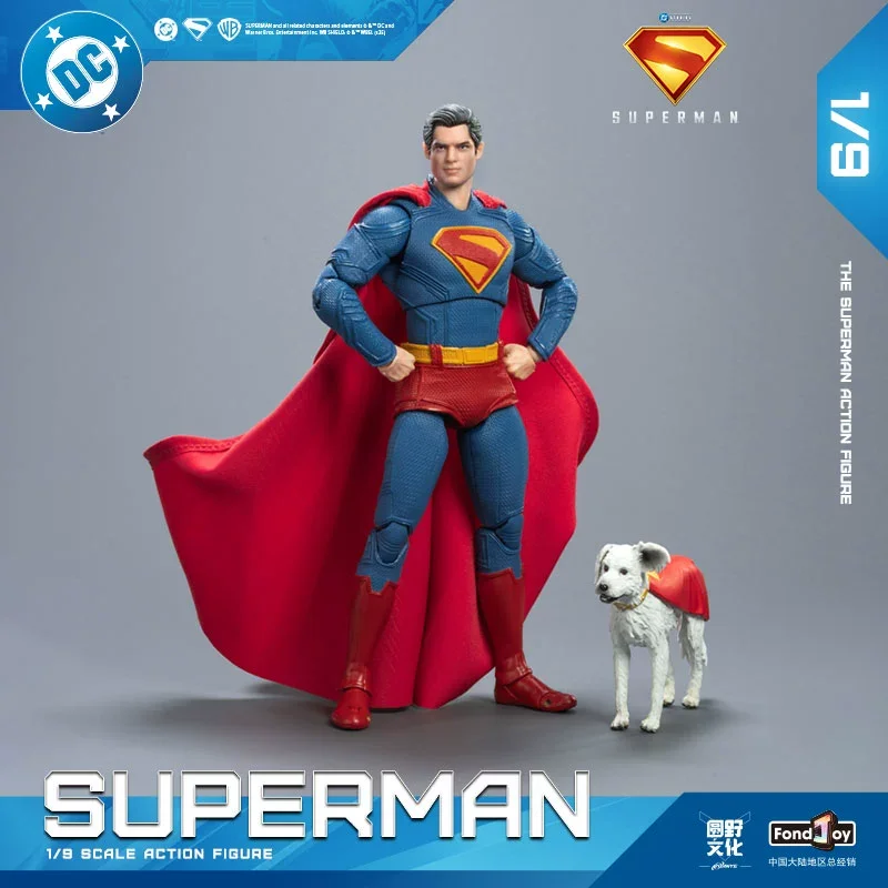 19cm 재고 있음 Fondjoy 정품 Dc 영화 버전 Goodman New Superman 조립 모델 손으로 만든 장식품 장난감 선물