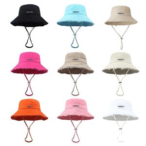 1PCS 새로운 어부의 모자 어린이 한국어 버전 털이 많은 금속 편지 분지 모자 봄과 가을 레저 다목적 자외선 차단제