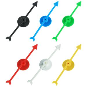 파티 DIY 보드 게임 학교 교실 홈에 대 한 6pcs 플라스틱 화살표 포인터 보드 회 전자 사용