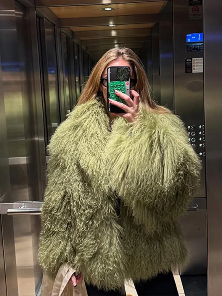 캐주얼 럭셔리 인조 모피 베스트 여성 패션 루즈핏 민소매 겨울 따뜻한 조끼 2025 신상 겨울 여성 데일리 스트릿 아우터