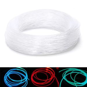 PMMA 사이드 글로우 광섬유 케이블, 자동차 광섬유 케이블, 천장 조명, 밝은 파티 조명, 직경 1/1mm, 2mm, 3mm, 4mm, 1m, 2m, 3m