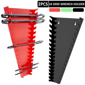 2Pcs 렌치 스패너 도구 주최자 분류기 홀더 벽 마운트 도구 보관함 소켓 보관함 플라스틱 도구 주최자 새로운