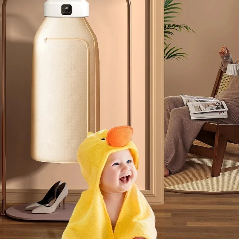 미니 휴대용 건조기 접이식 전기 건조기 지능형 시간 제한 빠른 건조 가정용 캐비닛 건조 가방 포함 소형 여행 스타일