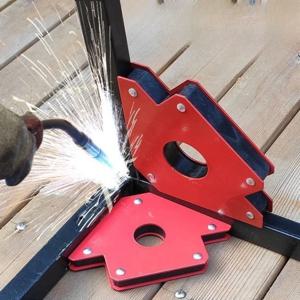 1Pcs 미니 9LBS 용접 마그네틱 홀더 강력한 자석 3 각도 화살표 용접기 포지셔너 멀티 앵글 전원 납땜 로케이터 도구