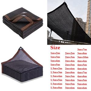 30% ~ 90% 음영 안티 UV 블랙 HDPE 차양 그물 온실 정원 즙이 많은 식물 커버 그물 수영장 태양 그늘 그물