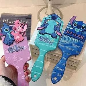 Miniso 애니메이션 Lilo & Stitch 빗 시리즈 만화 스티치 주변 장치 에어 쿠션 마사지 빗 어린이 소녀 학생 빗