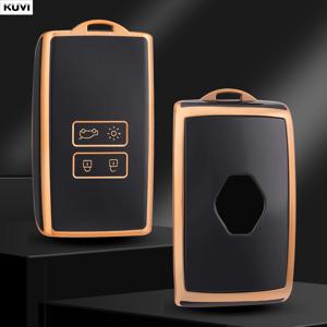 르노 콜레오스 캡처 메간 클리오 세닉 탈리스만 아르카나, 다치아 산데로용 TPU 자동차 카드 키 케이스 커버 쉘 폴딩키 액세서리