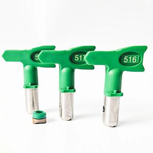 FFLP-Tip 미세 마감 저압 노즐 스위치 팁 스프레이 (에어리스 페인트 스프레이 스프레이 건 도구 부품 용 노즐 가드 포함)